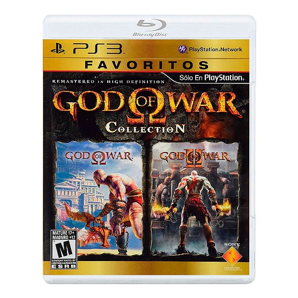 Jogo God Of War Collection  (Favoritos) PS3 Mídia Física Original Usado Com Manual