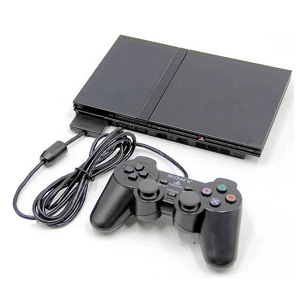 Console Sony Playstation 2 Slim Serie 7k Preto - PS2