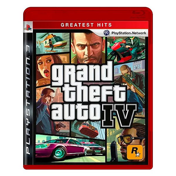 Jogo Grand Theft Auto IV  (GTA 4) (Greatest Hits) PS3 Mídia Física Original Usado Sem Manual