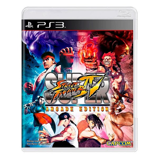 Jogo Super Street Fighter IV Arcade Edition MídIa Física PS3 Mídia Física Original Usado Com Manual