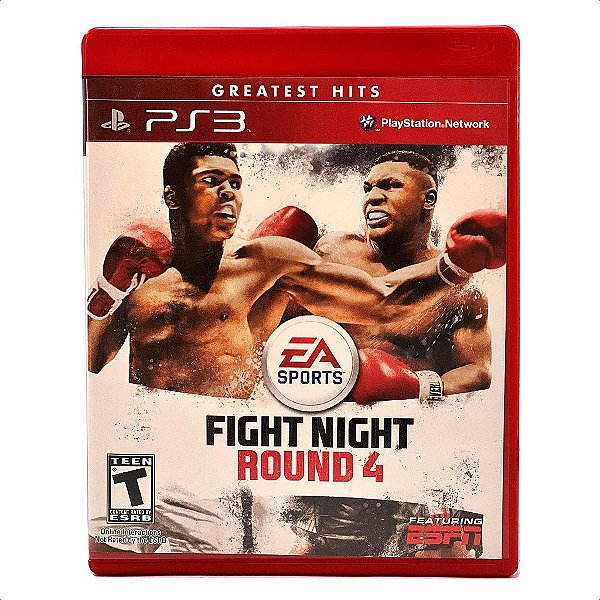 Jogo Fight Night Round 4 PS3 Mídia Física Original Usado Com Manual