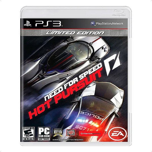 Jogo Need For Speed Hot Porsuit Limited Edition PS3 Mídia Física Original Usado Com Manual
