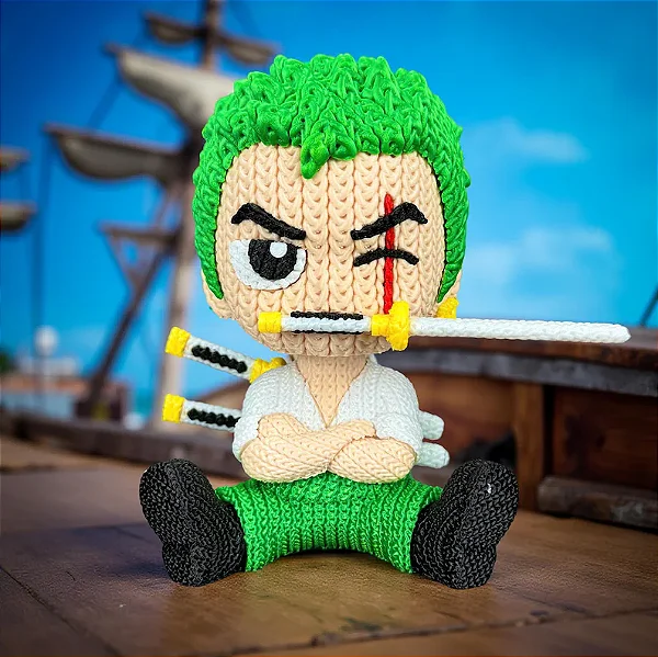 Zoro Estilo Crochê Amigurumi