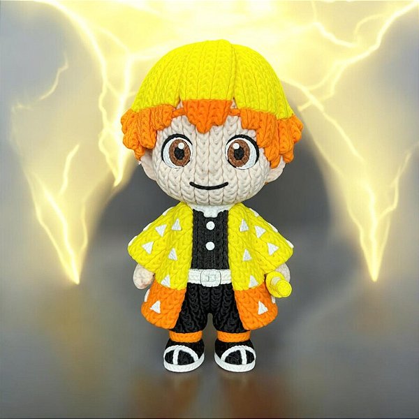 Zenitsu Estilo Crochê Amigurumi