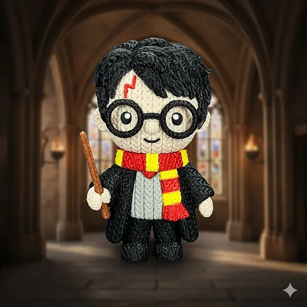 Harry Potter Estilo Crochê Amigurumi