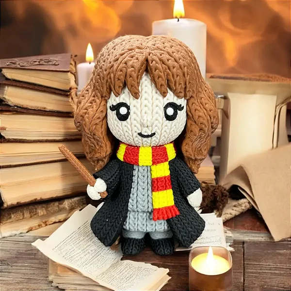 Hermione Potter Estilo Crochê Amigurumi