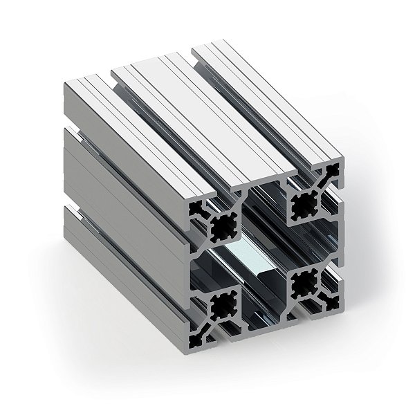 Perfil Estrutural em Alumínio 100×100 Básico / Metro