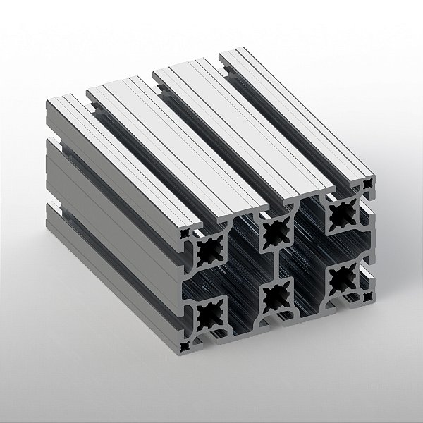PERFIL ESTRUTURAL EM ALUMÍNIO - 80X120X320mm