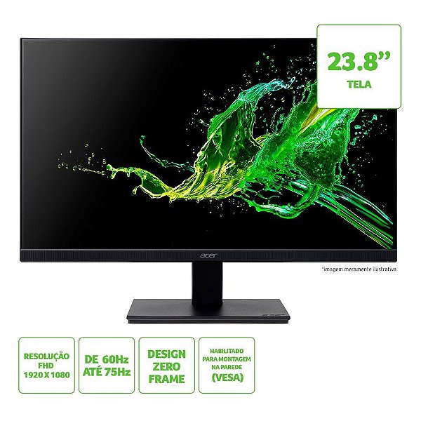 Monitor Acer 23.8" V247Y bi FHD 75Hz VGA/HDMI UM.QV7AA.007