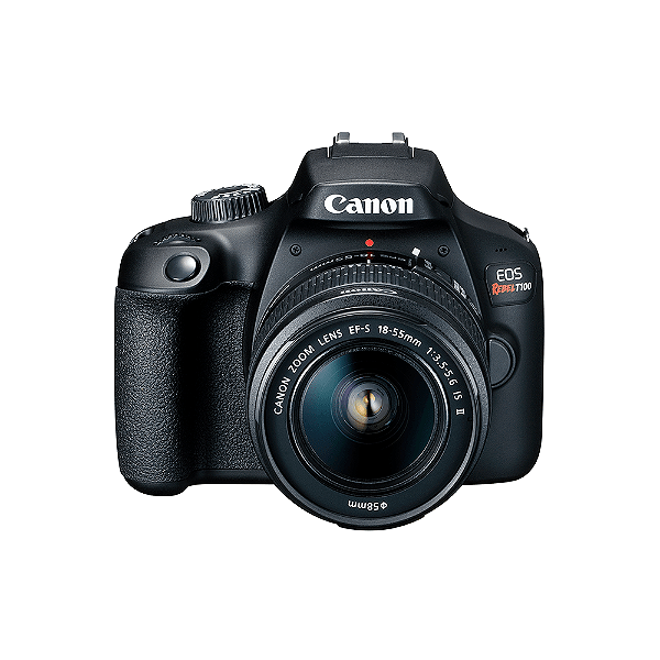 Câmera Digital Canon EOS Rebel T100 DSLR com 18 MP, 3", Gravação em Full HD - T100 EF-S 18-55MM IS III