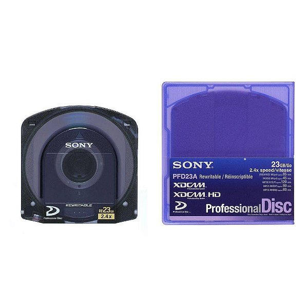 Disco ótico Sony Regravável Profissional XDCAM 23GB - PFD23A