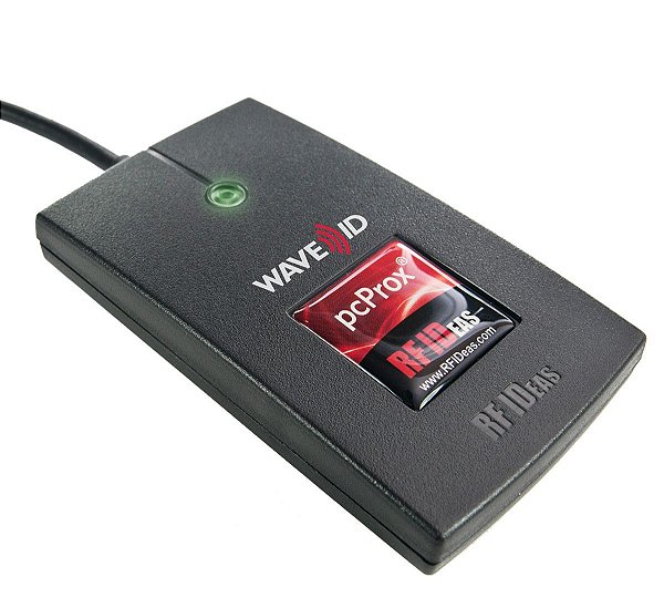 RDR-6381AKU-15652 Leitor de Crachás RFID RFIDeas PcProx Enroll Indala Deere Black USB Reader