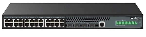Switch Intelbras Gerenciável 24 portas Gigabit e 4 portas SFP S2328G-A