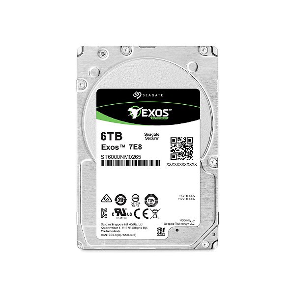 ST6000NM0265 - HD Servidor Seagate ENT 6TB 7,2K 3,5 6​​G 4Kn SATA