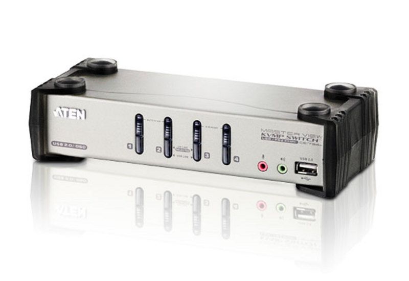 CS1734B Switch PS/2-USB VGA/Audio KVMP™ de 4 portas com OSD