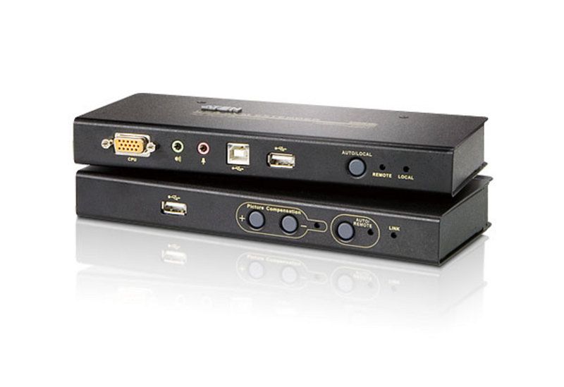CE800B Extensor KVM USB VGA / Áudio Cat 5 com armazenamento flash USB (1024 x 768 a 250m)