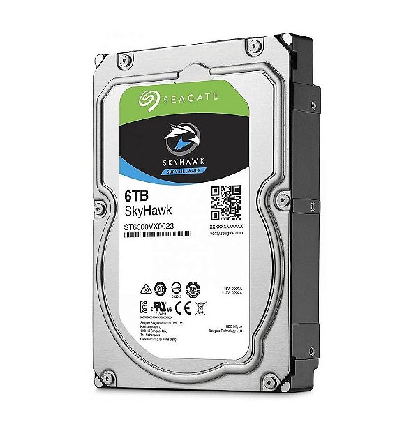 ST6000VX0023 - HD Vigilância Seagate SKYHAWK 6TB 3,5" SATA 6GB/S