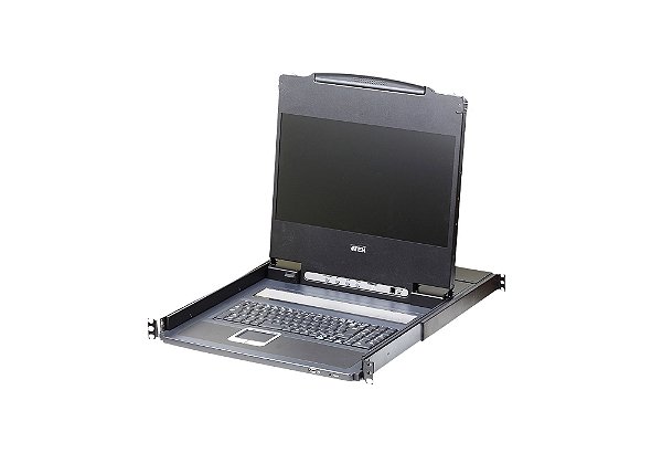 CL6700 Console LCD de trilho único com suporte a periféricos USB (USB / HDMI / DVI / VGA)