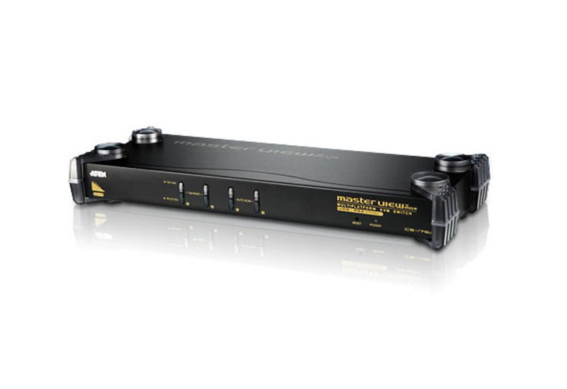 CS1754 Comutador KVM PS / 2-USB VGA / Áudio de 4 portas