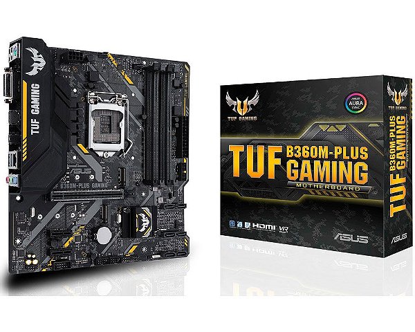 90MB0Y40-C1BAY0 Placa-Mãe Asus GAMING (TUF B360M-PLUS) Intel 1151 DDR4 mATX