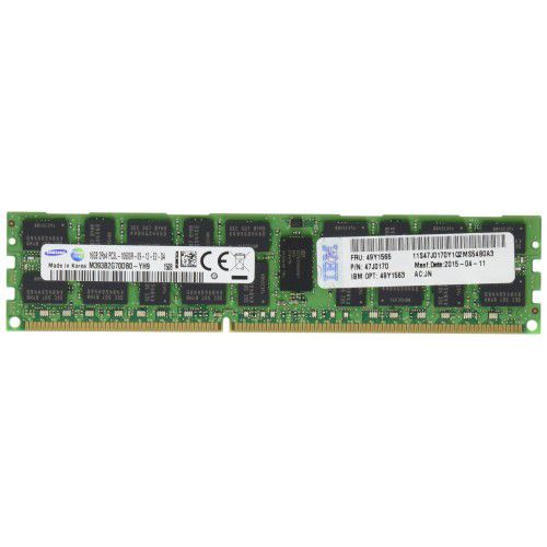 00D4964 Memória Servidor IBM 16GB PC3-10600 ECC SDRAM HCDIMM