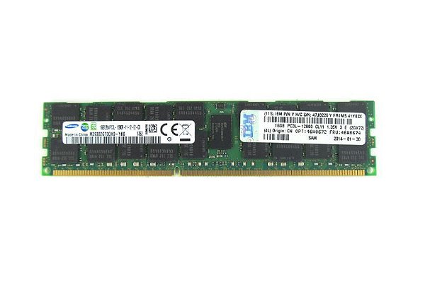 46W0672 Memória Servidor IBM 16GB PC3L-12800 ECC SDRAM LP RDIMM