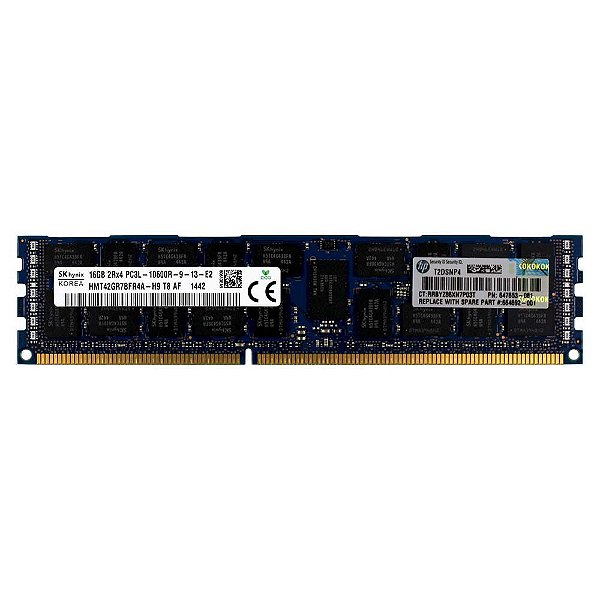 647653-081 Memória Servidor HP SDRAM LP de 16GB (1x16 GB) RDIMM