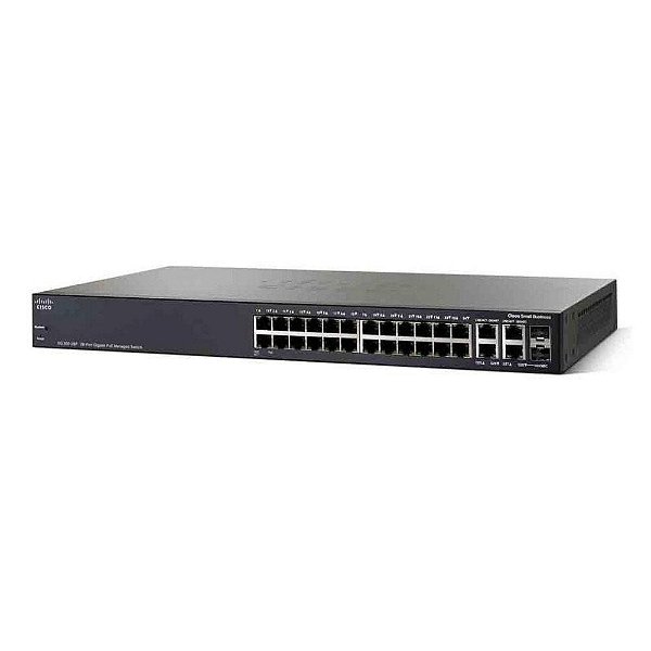 Switch Cisco SG350-28P 28-port Gigabit POE Managed /  SG350-28P-K9-BR