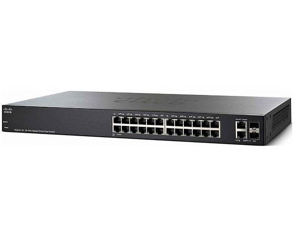 Switch Cisco 250 Series 24 portas 10/100/1000 + 2-SFP L3 Gerenciável / SG250-26-K9-BR