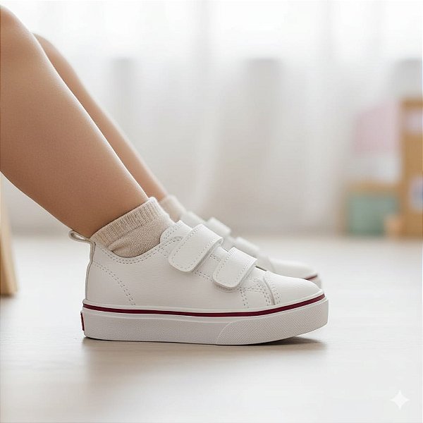 Tênis Bebê Freestyle Branco Velcro
