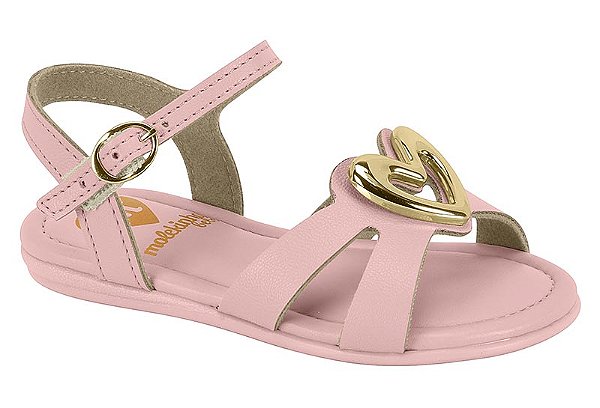 Sandália Molekinha Napa Rosa