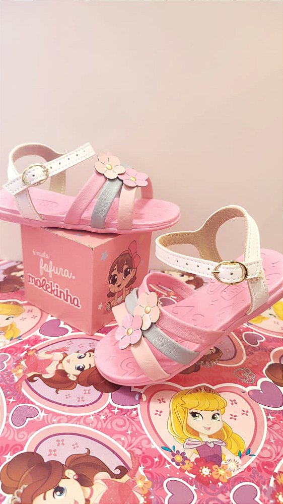 Sandália Molekinha Flores