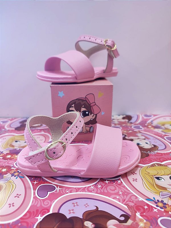 Sandália Molekinha Rosa Básica