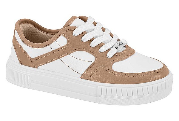 Tênis Infantil Bege Branco Confortável