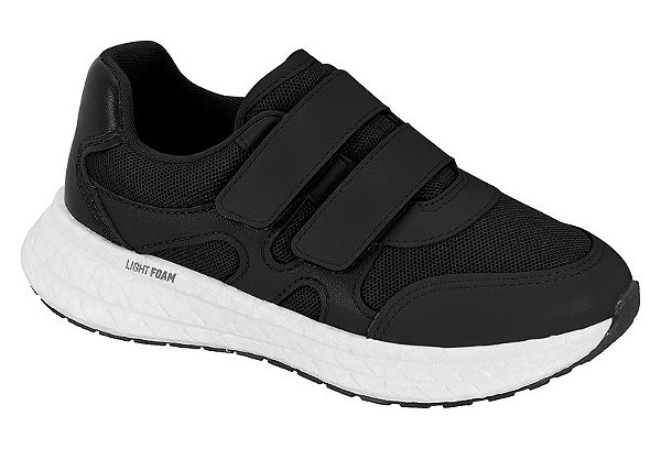 Tênis Infantil Preto Esportivo com Velcro