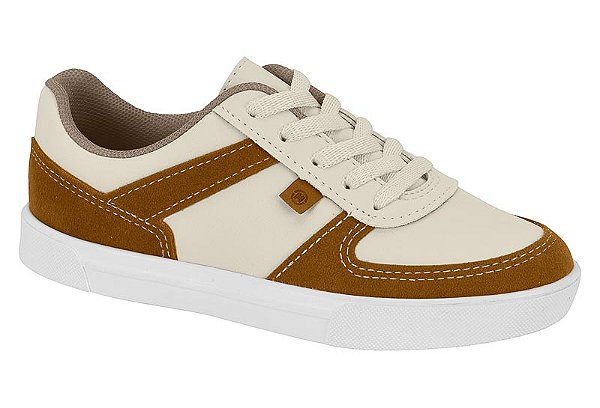 Tênis Casual Infantil Creme Caramelo