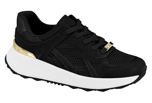 Tênis Vizzano Esportivo Preto Dourado
