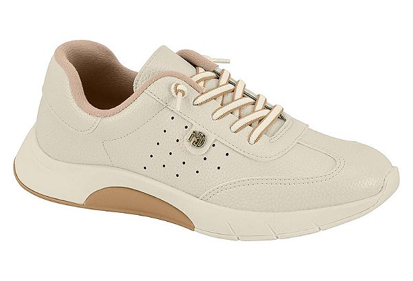 Tênis Modare Bege Ultra Conforto Não Precisa Amarrar
