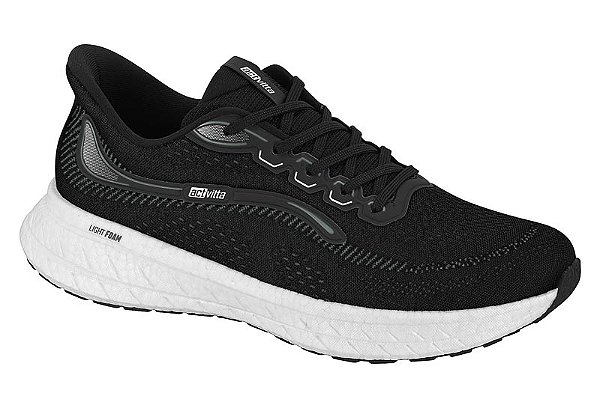 Tênis Actvitta Preto com Detalhes Brancos