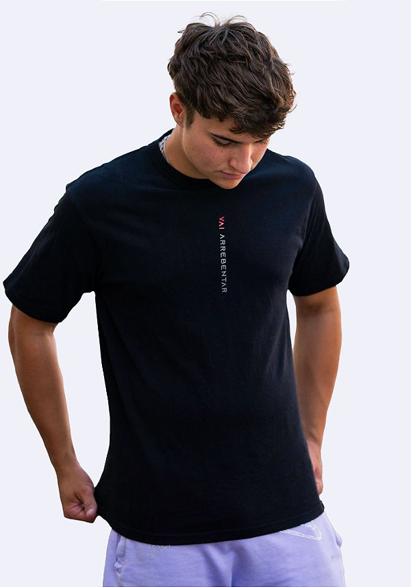 Camiseta Masculina Vai Arrebentar Alto Relevo -Cor Preto
