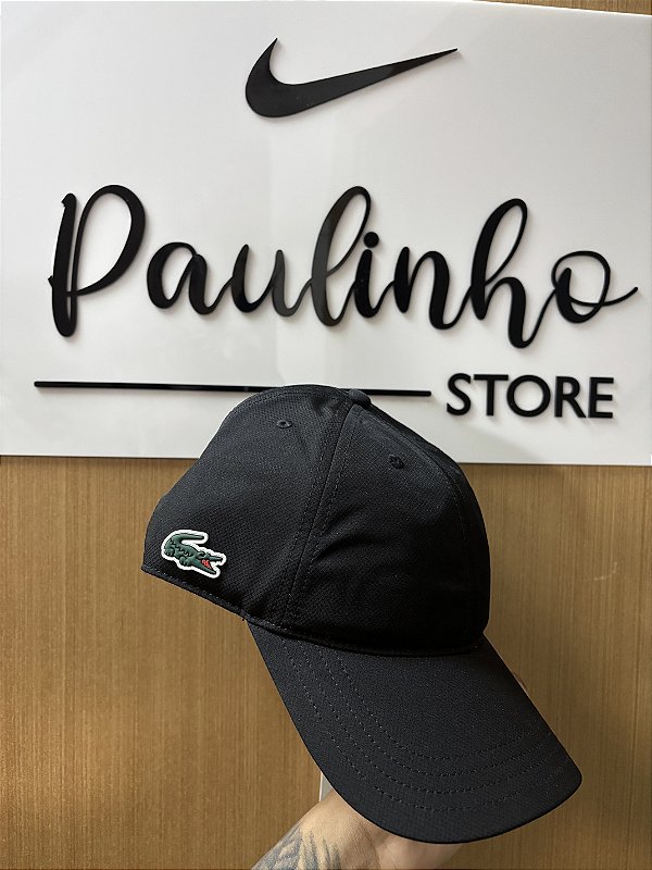 BONÉ LACOSTE SPORT PRETO