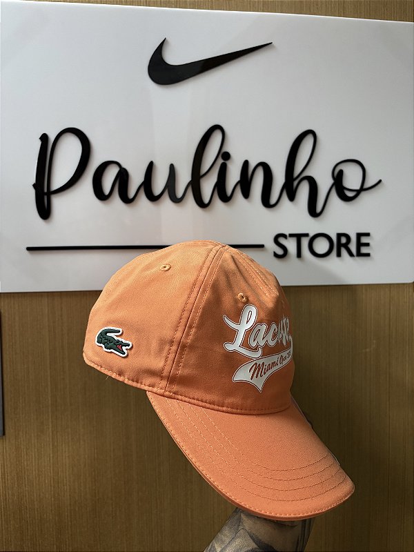 BONÉ LACOSTE MIAMI OPEN LARANJA