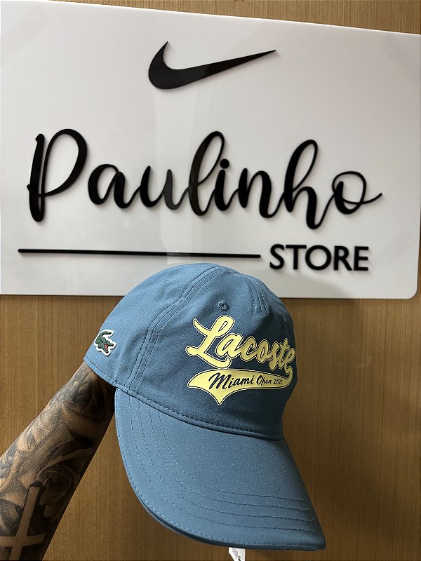 BONÉ LACOSTE MIAMI OPEN VERDE ÁGUA