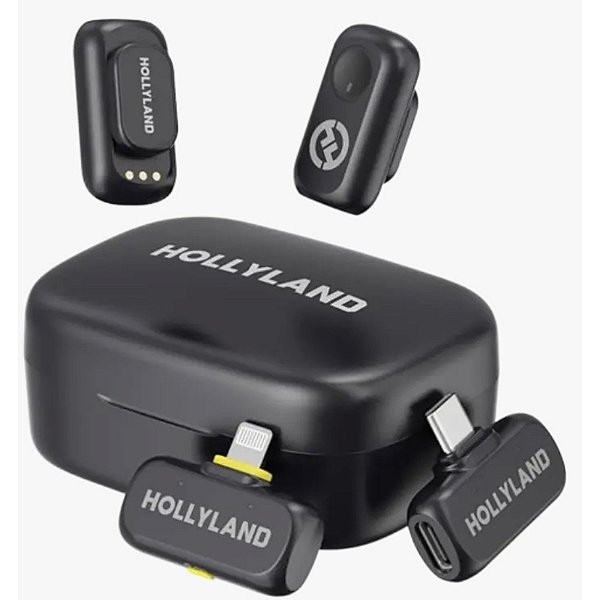 MICROFONE HOLLYLAND LAPELA WIRELESS LARK A1 USB-C/LIGHTNING