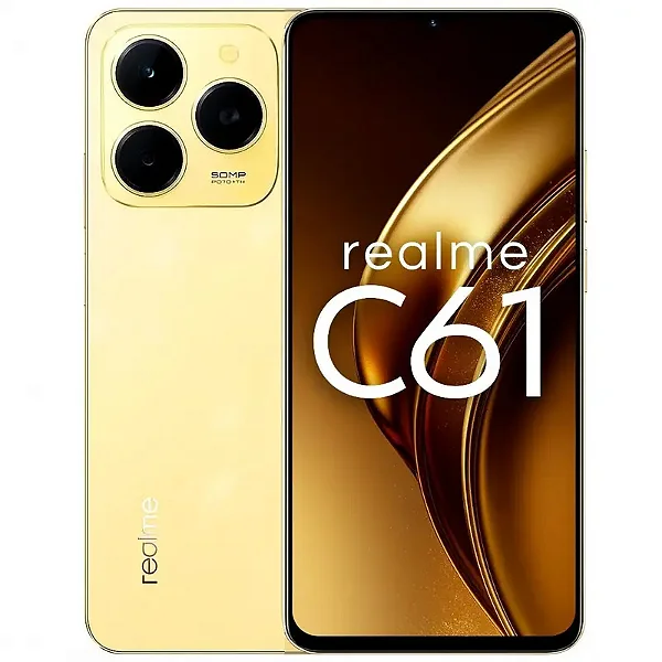 CELULAR REALME C61 8GB RAM 256GB ROM DOURADO