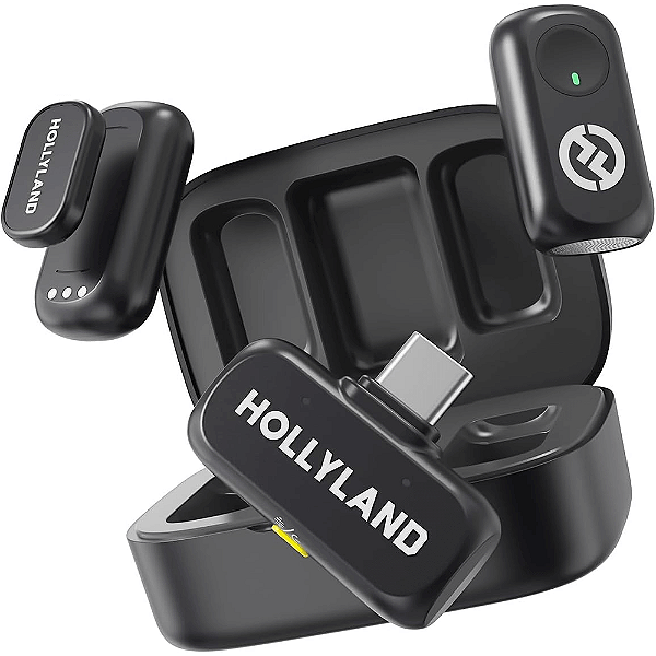 MICROFONE HOLLYLAND LAPELA WIRELESS LARK A1 USB-C