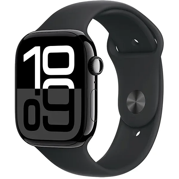 Apple Watch S10 (GPS) Caixa Alumínio Black 46MM Pulseira M/L Sport Black MWWQ3LW