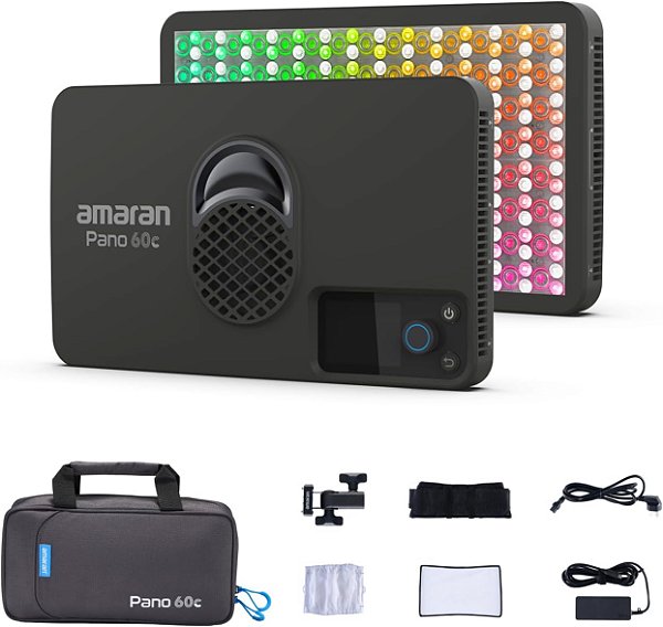 Amaran Kit Pano 60c Painel De Luz Colorido Rgbww Compacto De 60