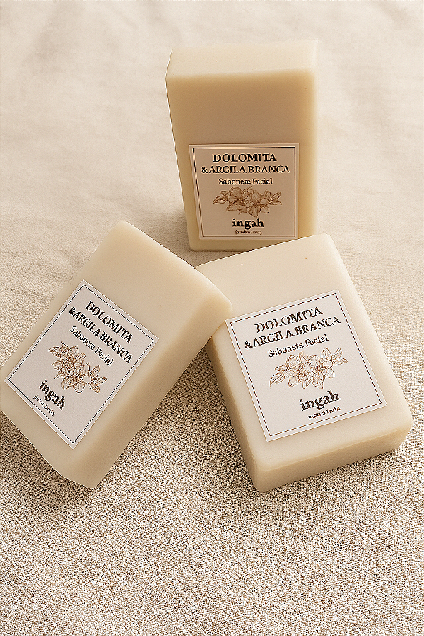 Sabonete de Dolomita e Argila Branca