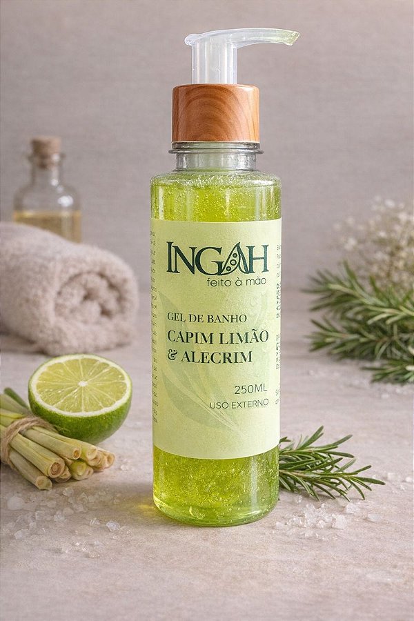 Gel de Banho - Capim Limão e Alecrim - 250ml